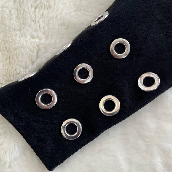 NWT MICHAEL Michael Kors Grommet Black Dress Size Medium - Picture 9 of 10